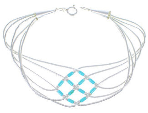 Liquid Silver Green Turquoise Basket Weave Bracelet LS179GT