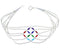 Handstrung Multicolor & Liquid Sterling Silver Bracelet LS179MC