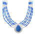 Denim Lapis & Liquid Sterling Silver Tear Drop Necklace JS2945