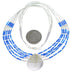 Denim Lapis & Liquid Sterling Silver Tear Drop Necklace JS2945