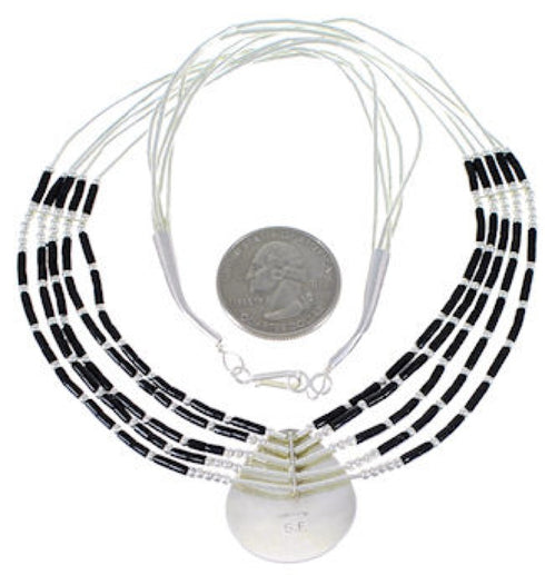 Onyx Liquid Sterling Silver Tear Drop Necklace Jewelry JS2949