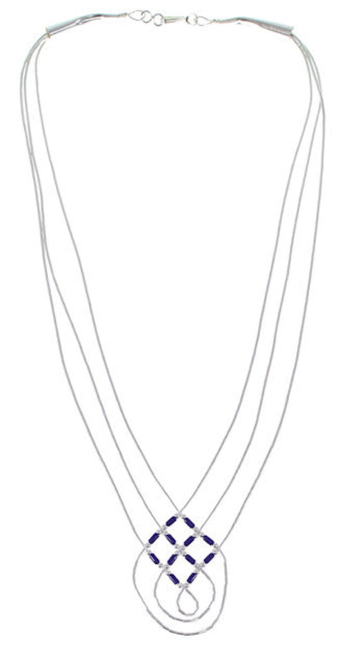 Hand Strung Sugilite & Liquid Basket Weave Necklace Jewelry LS45S