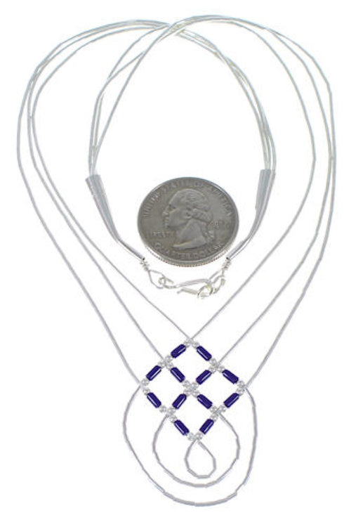 Hand Strung Sugilite & Liquid Basket Weave Necklace Jewelry LS45S