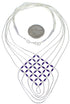 Hand Strung Sugilite & Liquid Basket Weave Necklace Jewelry LS46S