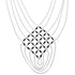 Hand Strung Onyx Liquid Silver Basket Weave Necklace Jewelry LS46X
