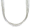 Genuine Liquid Sterling Silver 20 Strands 21" Necklace Jewelry LS2021