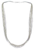 Genuine Liquid Sterling Silver 20 Strands 21" Necklace Jewelry LS2021