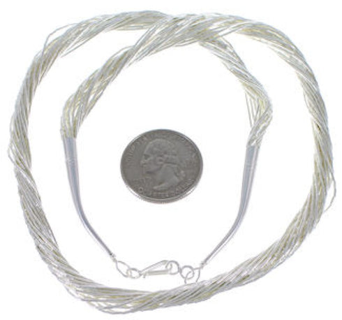 Genuine Liquid Sterling Silver 20 Strands 21" Necklace Jewelry LS2021