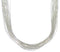 Stunning Liquid Silver 30 Strands 21" Necklace Jewelry LS3021