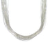 Stunning Liquid Silver 30 Strands 21" Necklace Jewelry LS3021