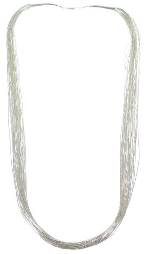 Stunning Liquid Sterling Silver 30 Strands 30" Necklace LS3030