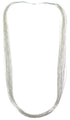 Stunning Liquid Sterling Silver 30 Strands 30" Necklace LS3030