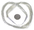Hand Strung Jewelry Liquid Silver 50 Strands 24" Necklace LS5024