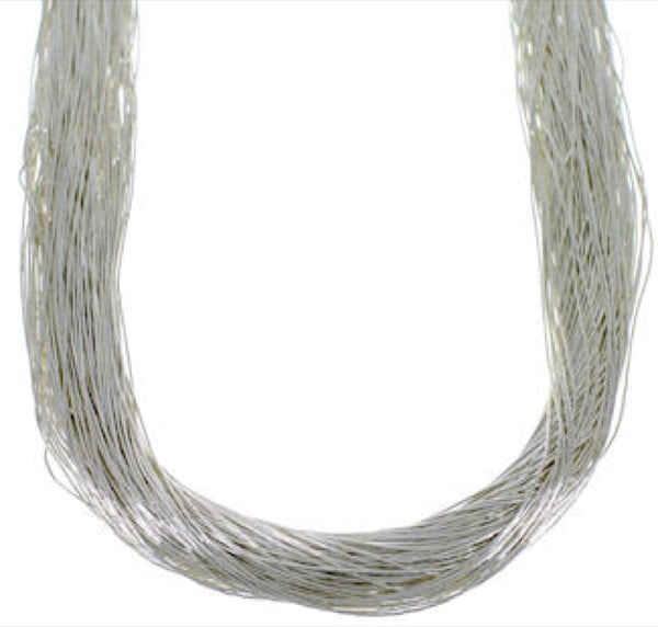Liquid Sterling Silver 100 Strands 24" Necklace LS10024
