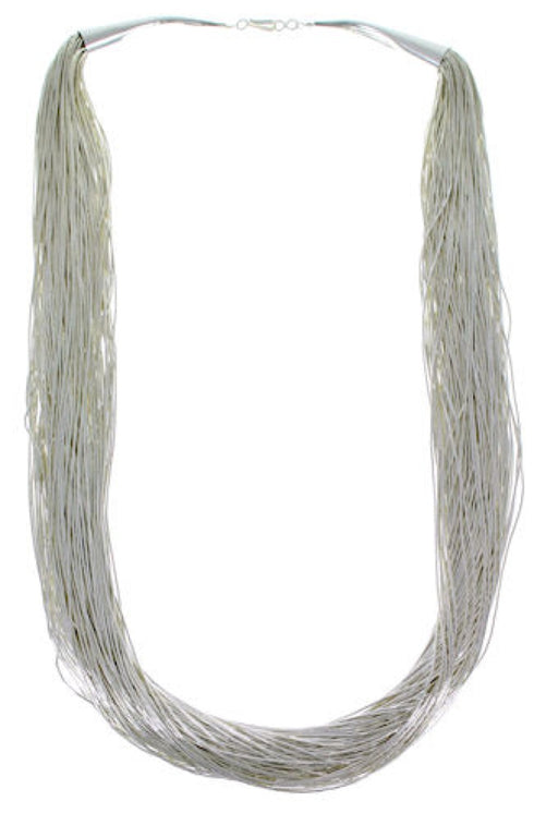 Liquid Sterling Silver 100 Strands 24" Necklace LS10024