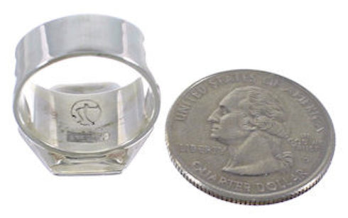 Southwest Turquoise Substantial Ring Size 8-1/4 EX40521