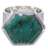 Turquoise Substantial Southwest Ring Size 6-1/4 EX40522