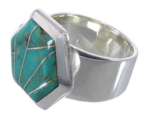 Turquoise Substantial Southwest Ring Size 6-1/4 EX40522