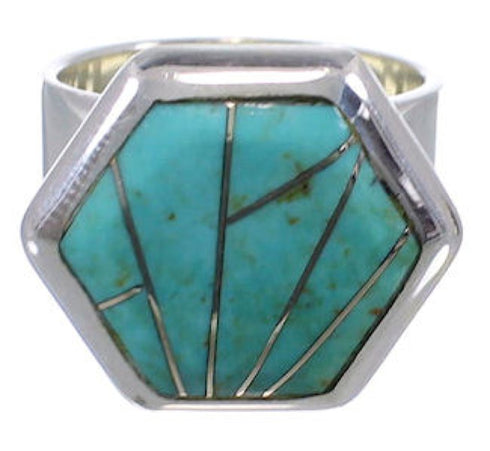 High Quality Southwest Turquoise Ring Size 5-1/2 EX40540