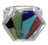 Southwest Multicolor Inlay High Quality Ring Size 5-3/4 EX40618
