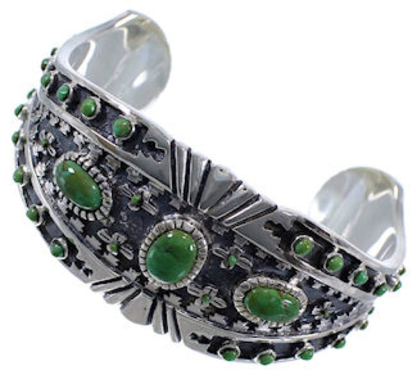 Turquoise Genuine Sterling Silver High Quality Cuff Bracelet EX28240