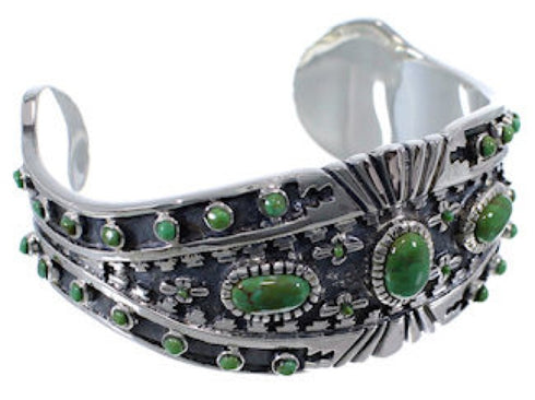 Turquoise Genuine Sterling Silver High Quality Cuff Bracelet EX28240