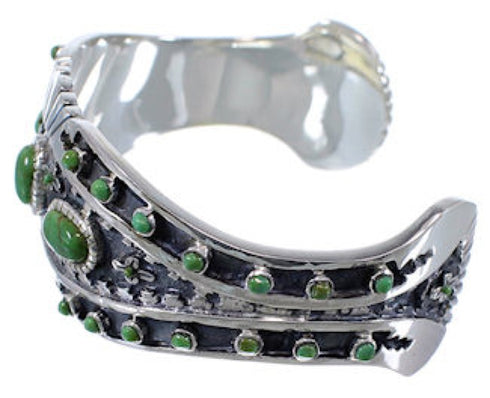 Turquoise Genuine Sterling Silver High Quality Cuff Bracelet EX28240