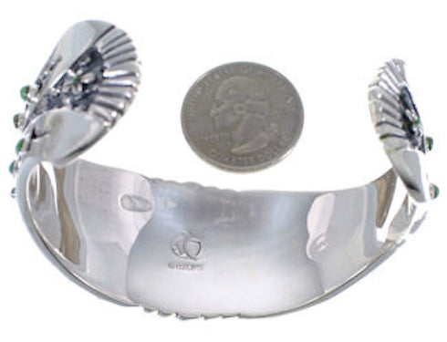 Turquoise Genuine Sterling Silver High Quality Cuff Bracelet EX28240