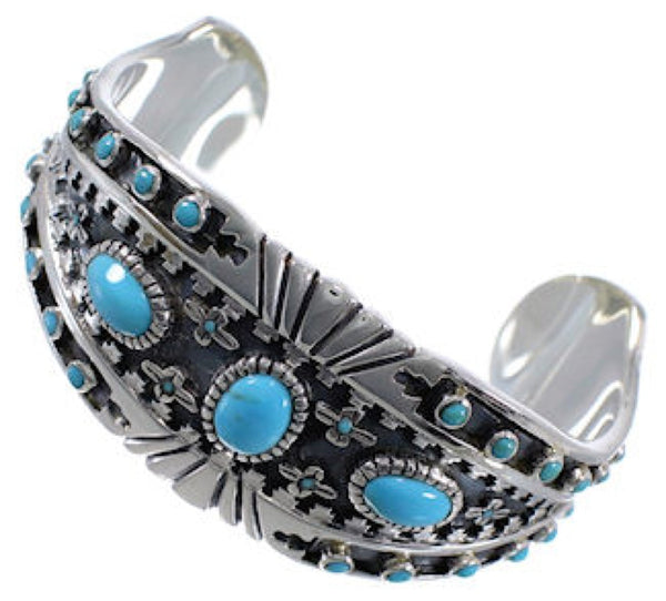Turquoise Sterling Silver High Quality Cuff Bracelet EX28243