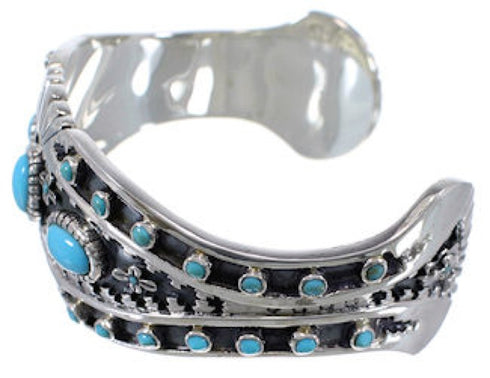 Turquoise Sterling Silver High Quality Cuff Bracelet EX28243