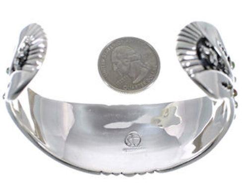 Turquoise Southwest Jewelry Substantial Silver Cuff Bracelet EX28250