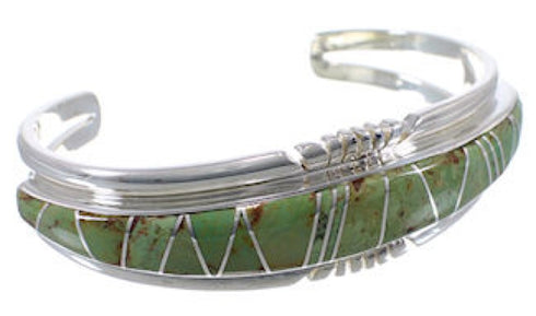 Southwestern Jewelry Turquoise Silver Sturdy Cuff Bracelet EX28197