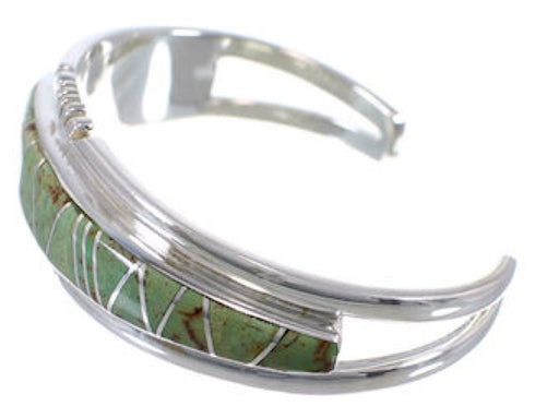Southwestern Jewelry Turquoise Silver Sturdy Cuff Bracelet EX28197
