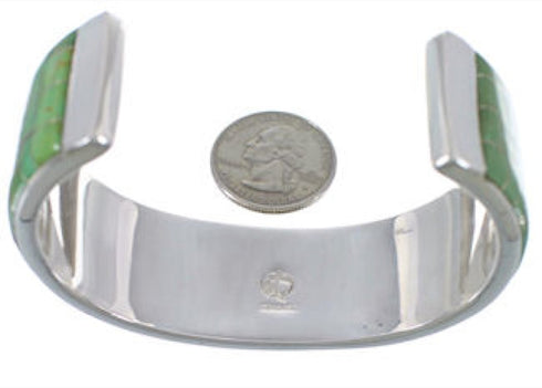 Sterling Silver Southwest Turquoise Sturdy Cuff Bracelet EX28220