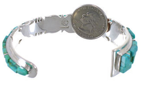 Southwest Jewelry Turquoise High Quality Silver Cuff Bracelet EX28233