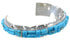 Turquoise Sterling Silver Southwest Cuff Bracelet YX74886