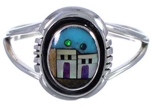 Multicolor Native American Design Jewelry Ring Size 7-1/4 TX41479