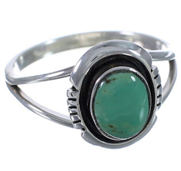 Turquoise Sterling Silver Southwest Jewelry Ring Size 4-3/4 TX41710