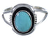 Southwestern Jewelry Silver Turquoise Ring Size 5-3/4 TX41769