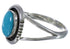 Southwestern Sterling Silver Jewelry Turquoise Ring Size 5-1/4 TX41805