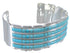 Sterling Silver Turquoise Southwest High Quality Cuff Bracelet EX28737