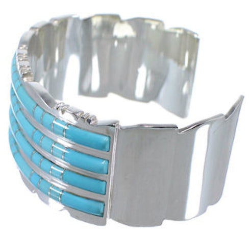 Sterling Silver Turquoise High Quality Southwest Cuff Bracelet CX49610