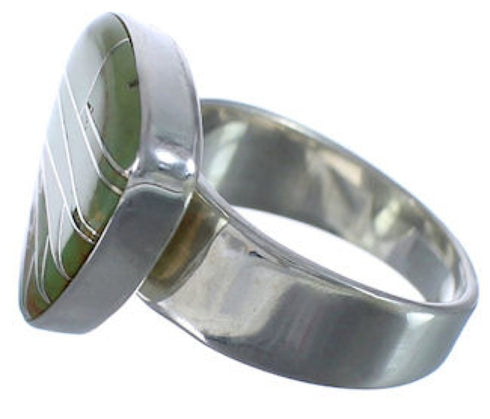 Sterling Silver Jewelry Turquoise High Quality Ring Size 8-1/4 PX40376