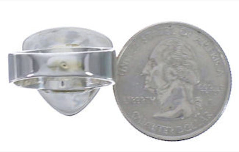 Sterling Silver Jewelry Turquoise High Quality Ring Size 8-1/4 PX40376