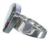 Heavy Sterling Silver Jewelry Turquoise Inlay Ring Size 7-1/2 PX40380