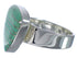 Turquoise Substantial Sterling Silver Jewelry Ring Size 8-1/4 PX40383
