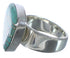 High Quality Genuine Sterling Silver Turquoise Ring Size 7-1/4 PX40394