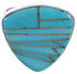 Turquoise Inlay Well-Built Silver Southwestern Ring Size 6-3/4 PX40415