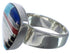 Sturdy Multicolor Southwest Silver Ring Size 8-1/4 PX40479