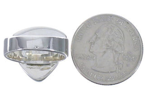 Sturdy Sterling Silver Multicolor Southwest Ring Size 4-3/4 PX40468